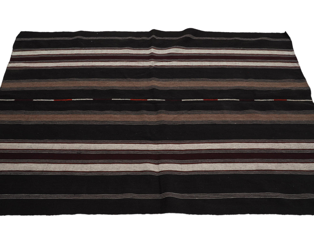 Brown Kilim Rug 5' 2" x 7' 3" | No. VR20525