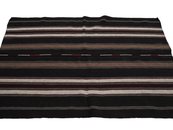 Brown Kilim Rug 5' 2" x 7' 3" | No. VR20525