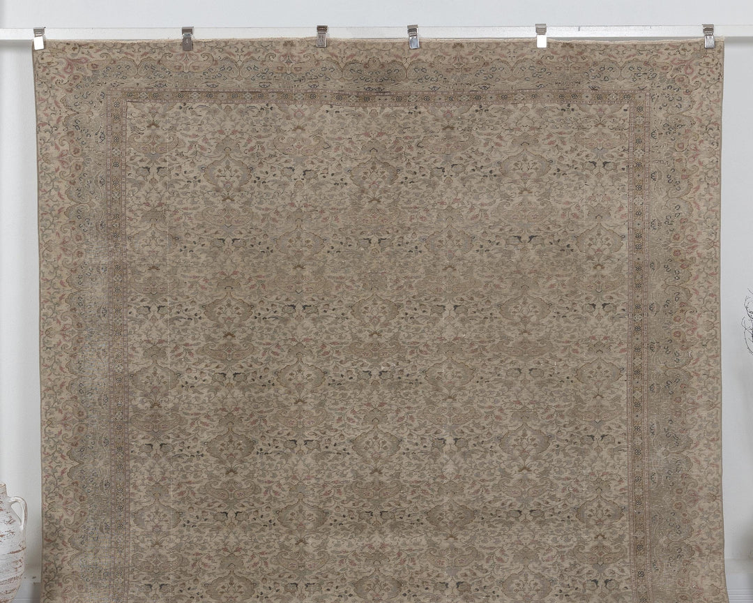 Neutral Vintage Turkish Rug 8' x 11' 7" | No. VR61242