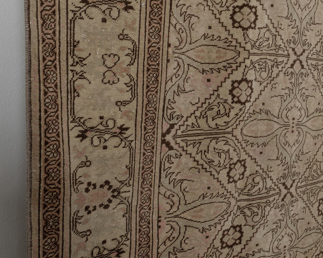 Faded Vintage Turkish Rug 7' 11" x 11' | No. VR28305
