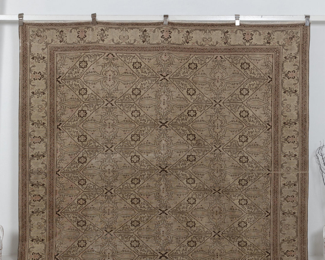 Faded Vintage Turkish Rug 7' 11" x 11' | No. VR28305