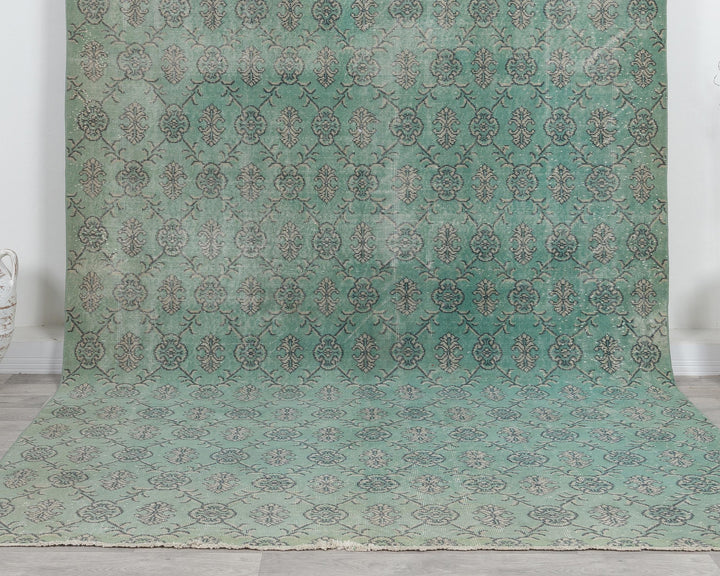 Green Oushak Rug 6' 10" x 10' 6" | No. VR22253