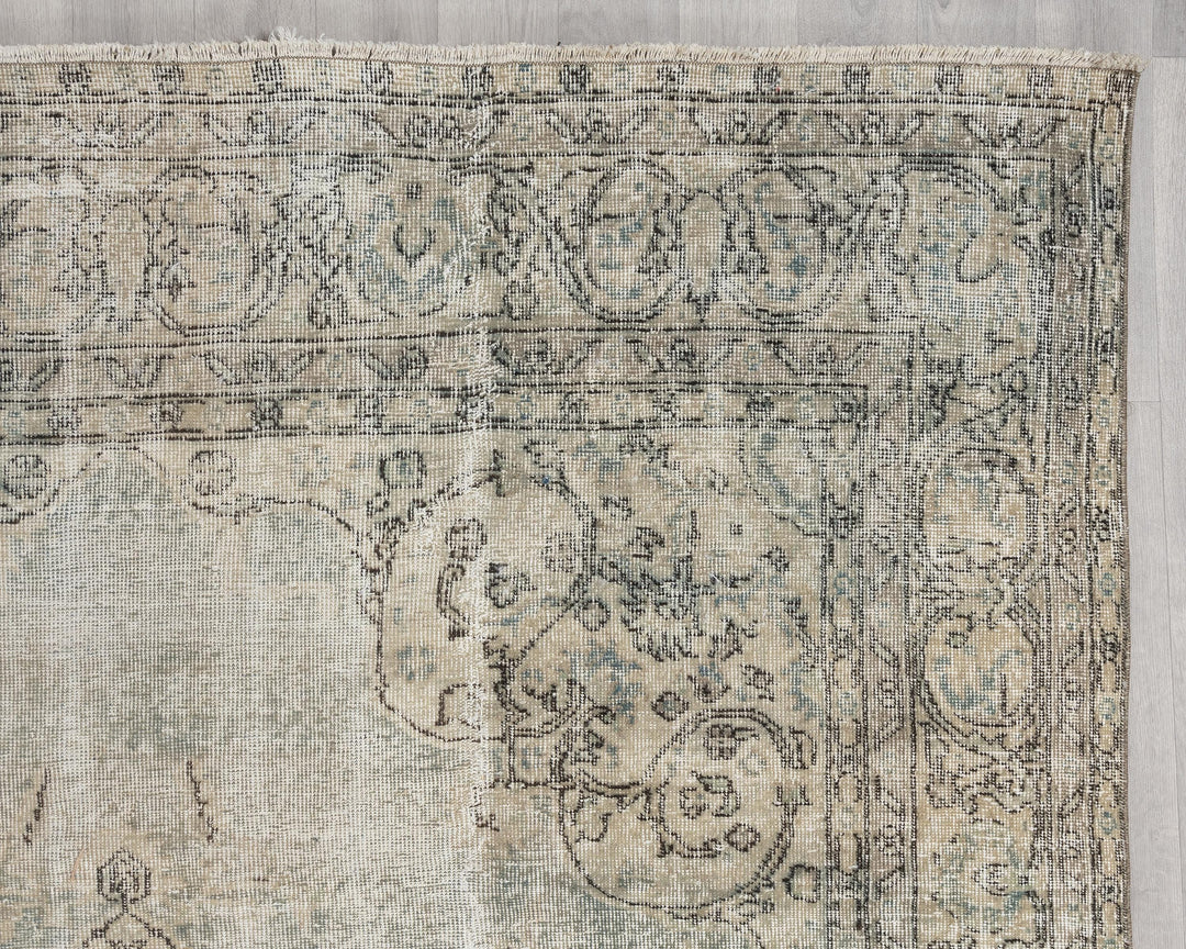 Blue Oushak Rug 6' 11" x 10' 10" | No. VR67308