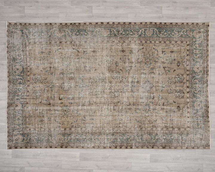 Faded Oushak Rug 6' 5" x 9' 6" | No. VR86275