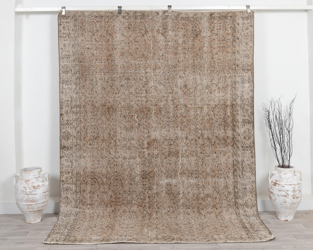Faded Oushak Rug 6' 5" x 8' 10" | No. VR86024