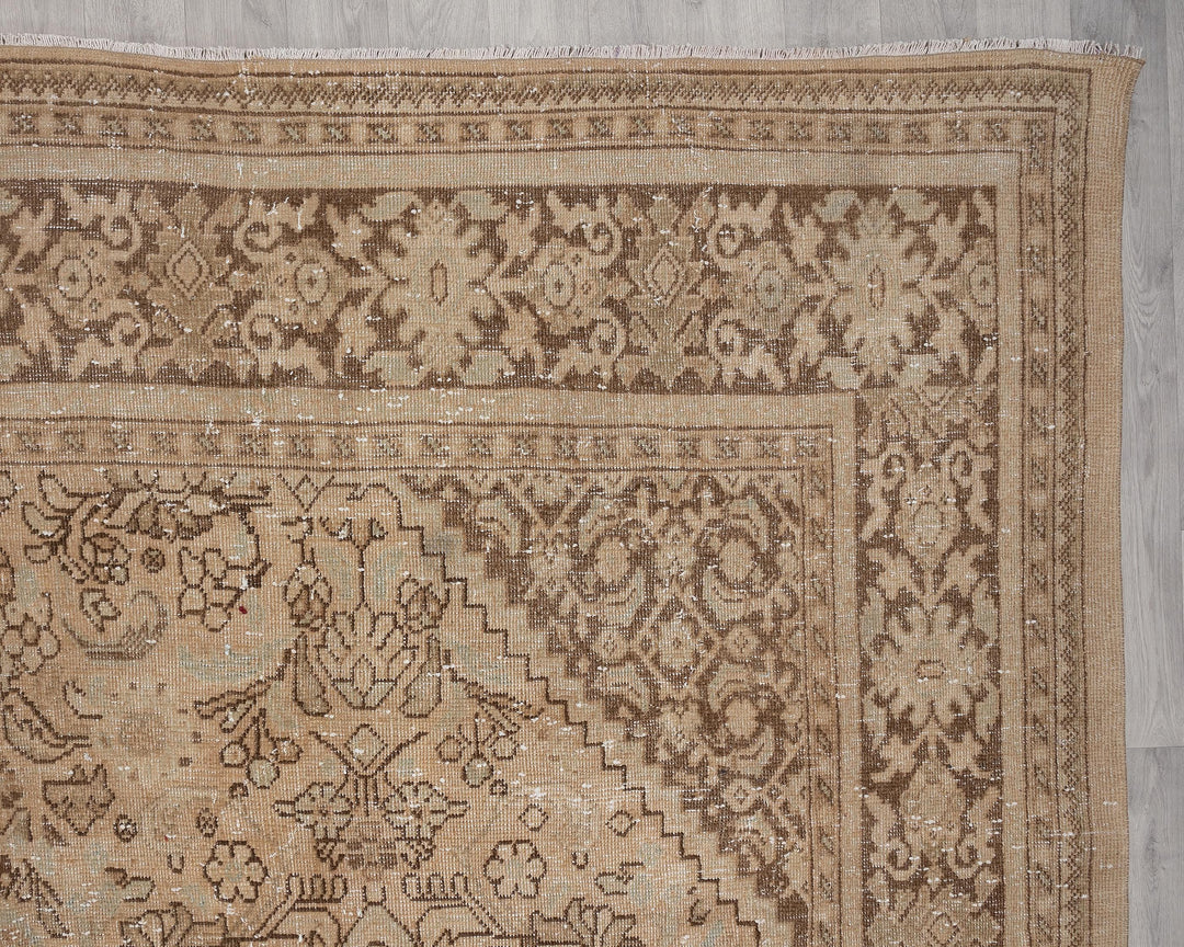 Neutral Oushak Rug 9' 6" x 12' 8" | No. VR38789