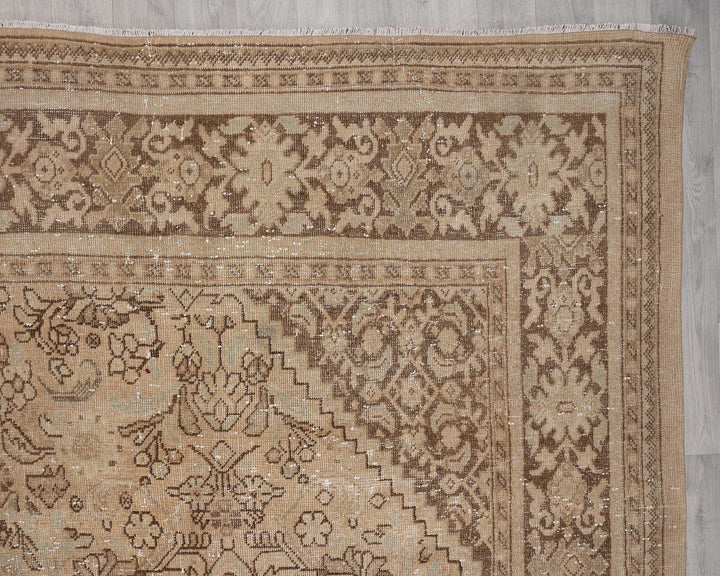 Neutral Oushak Rug 9' 6" x 12' 8" | No. VR38789