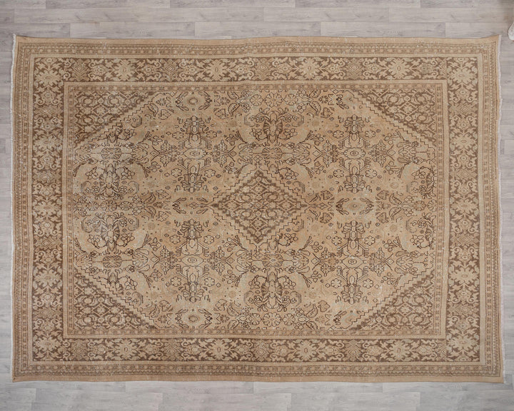 Neutral Oushak Rug 9' 6" x 12' 8" | No. VR38789