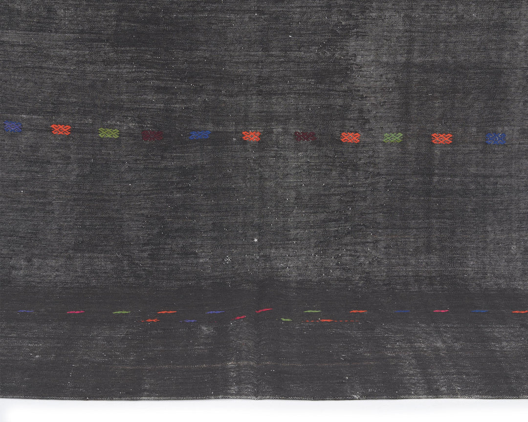 Brown Kilim Rug 3' 1" x 6' 7" | No. VR64028