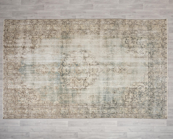 Blue Oushak Rug 6' 11" x 10' 10" | No. VR67308