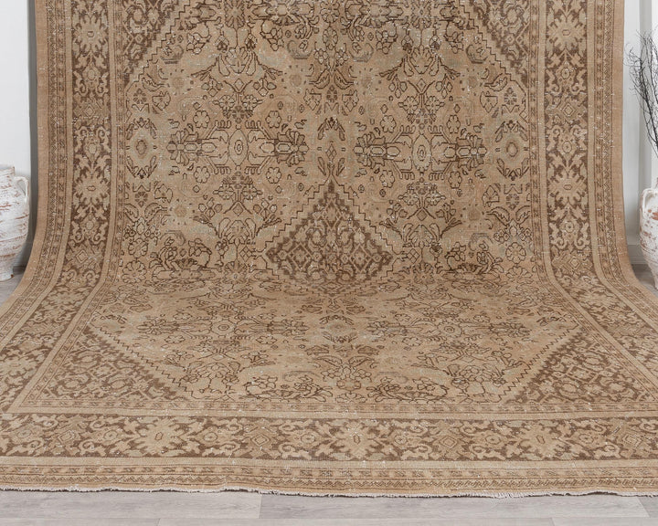 Neutral Oushak Rug 9' 6" x 12' 8" | No. VR38789