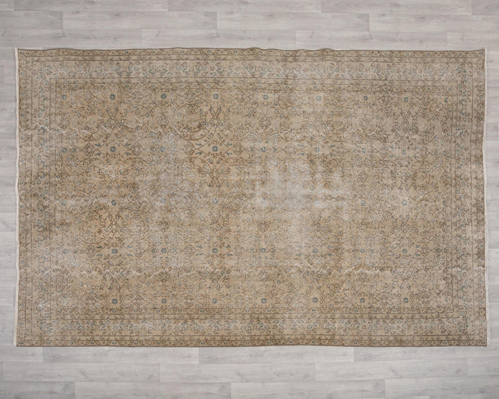 Faded Oushak Rug 6' 8" x 9' 11" | No. VR34148