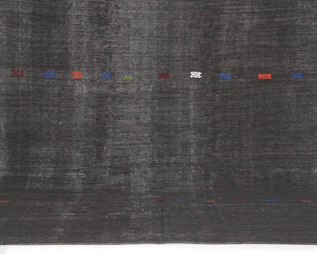 Brown Kilim Rug 6' 11" x 9' 4" | No. VR14024