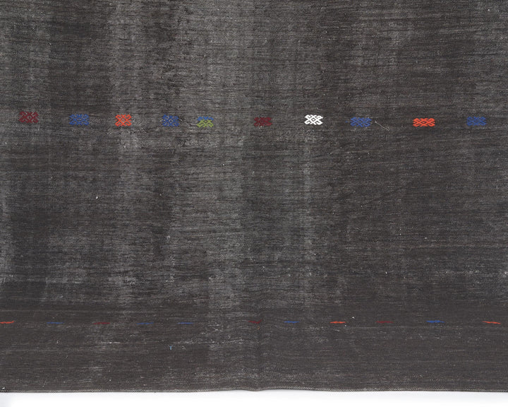 Brown Kilim Rug 6' 11" x 9' 4" | No. VR14024