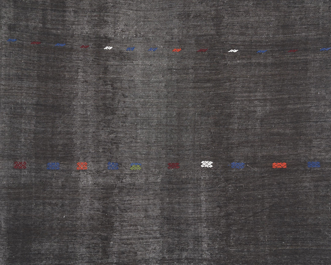 Brown Kilim Rug 6' 11" x 9' 4" | No. VR14024