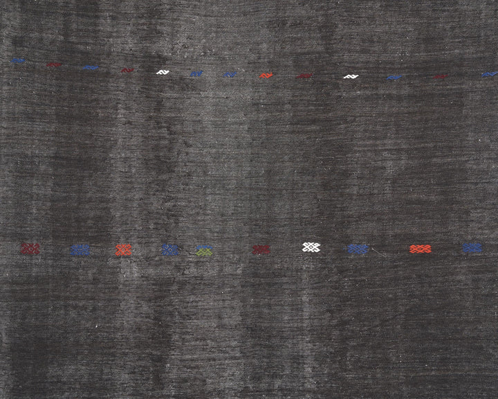 Brown Kilim Rug 6' 11" x 9' 4" | No. VR14024