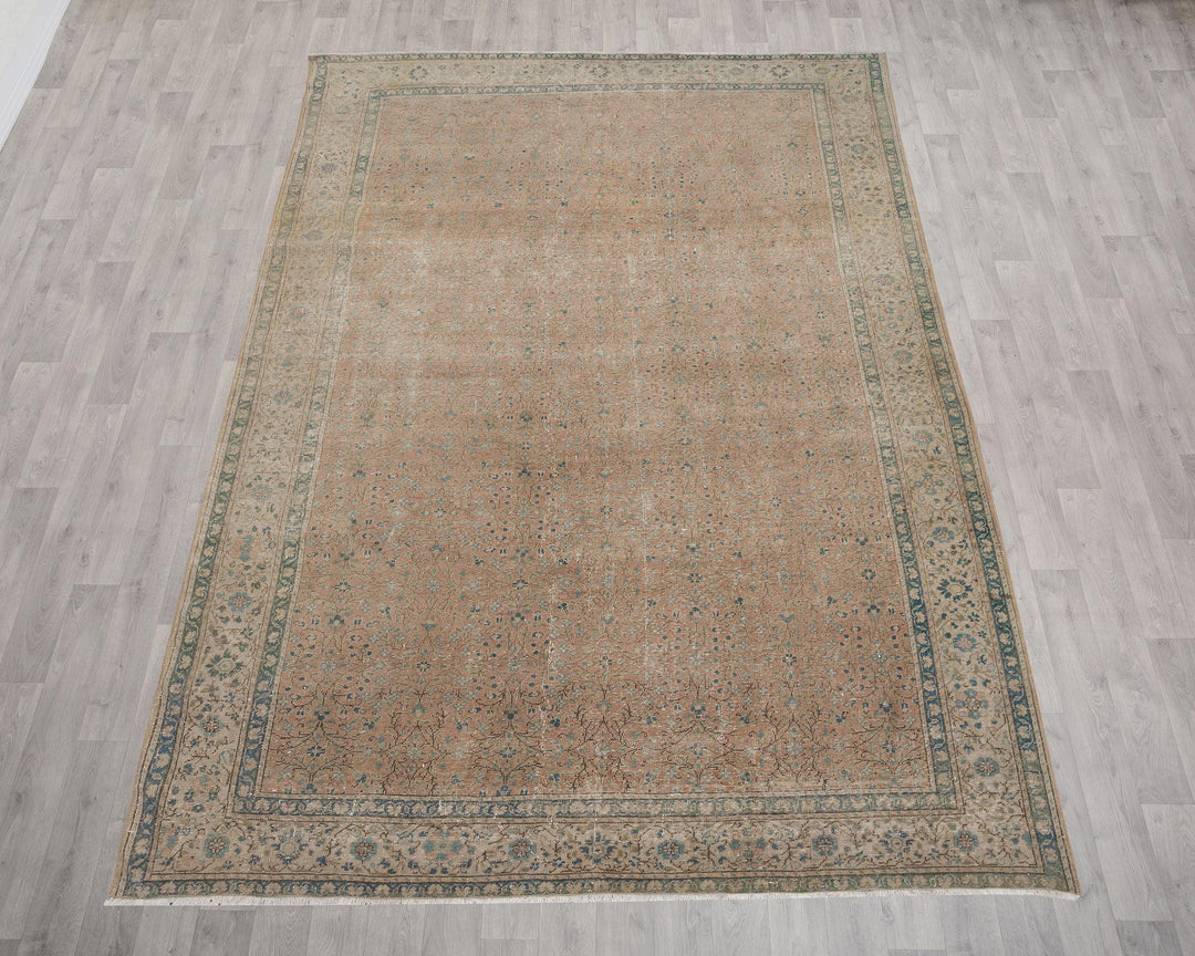 Faded Oushak Rug 6' 8" x 9' 3" | No. VR23294