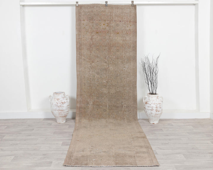 Beige Runner Rug 3' 6" x 11' 8" | No. VR33675