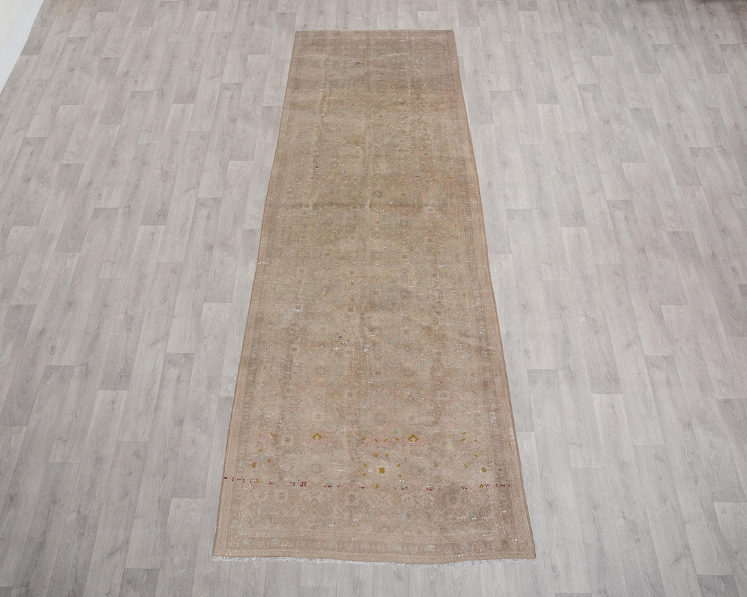 Beige Runner Rug 3' 6" x 11' 8" | No. VR33675