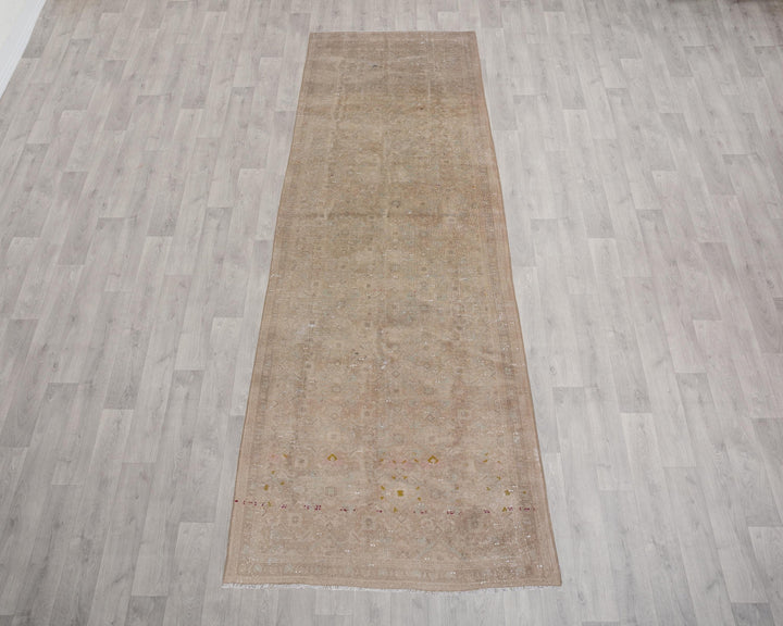 Beige Runner Rug 3' 6" x 11' 8" | No. VR33675