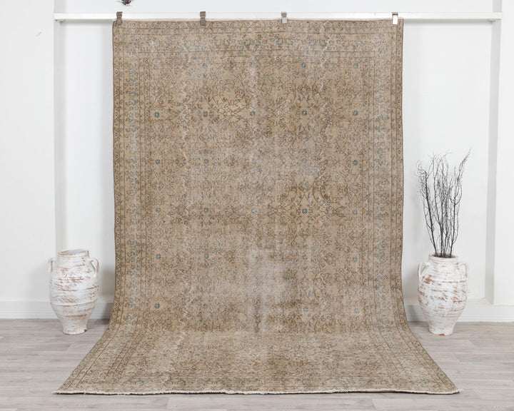 Faded Oushak Rug 6' 8" x 9' 11" | No. VR34148