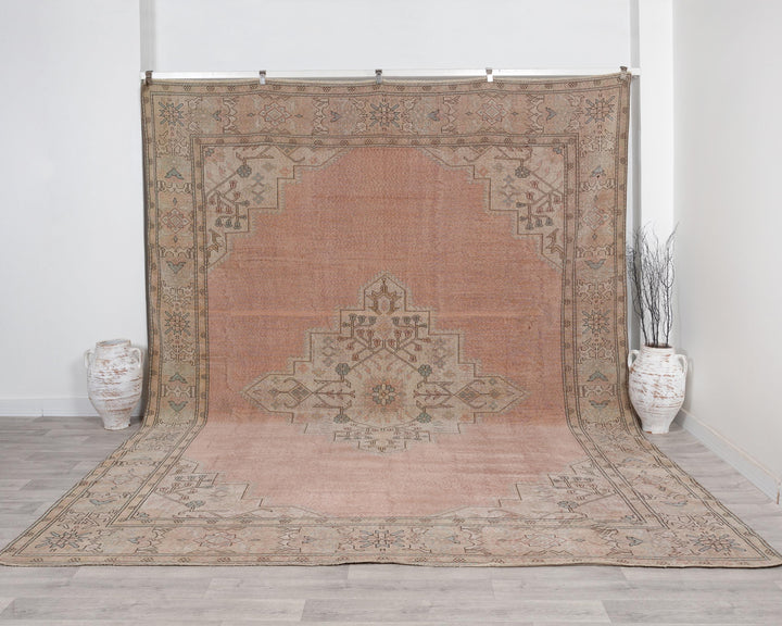 Peach Oushak Rug 9' 9" x 12' | No. VR71904