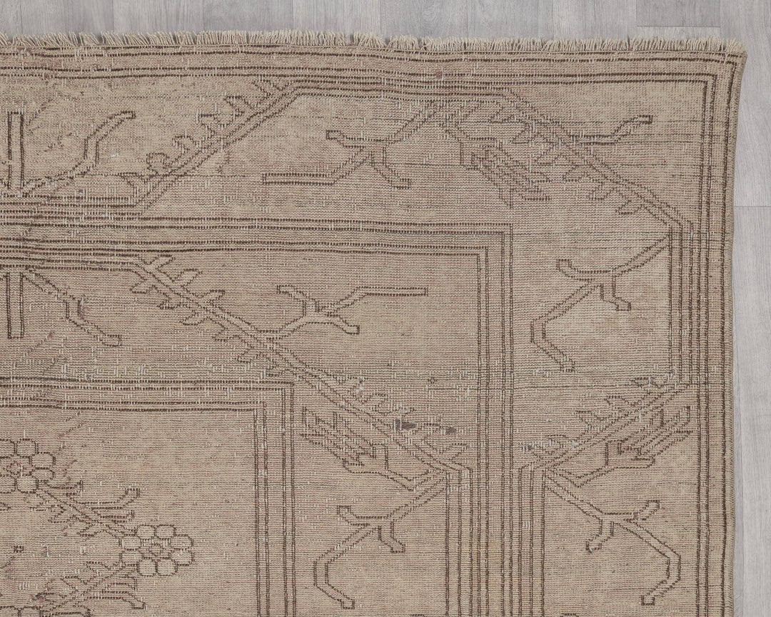 Muted Oushak Rug 6' 8" x 9' 7" | No. VR70903