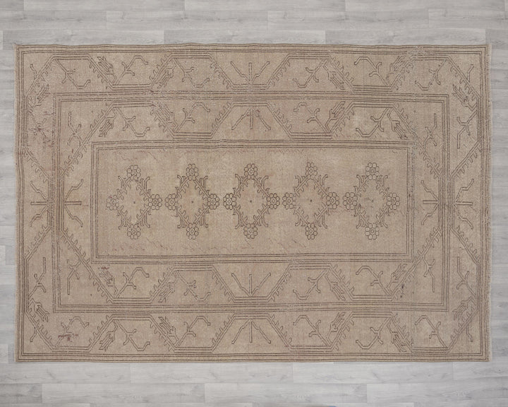 Muted Oushak Rug 6' 8" x 9' 7" | No. VR70903
