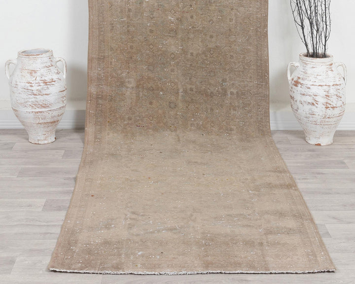 Beige Runner Rug 3' 6" x 11' 8" | No. VR33675