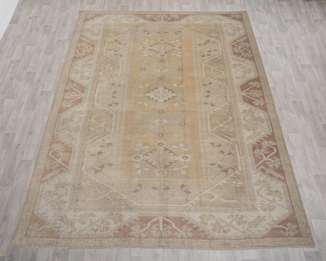 Faded Oushak Rug 8' 6" x 11' 5" | No. VR44842