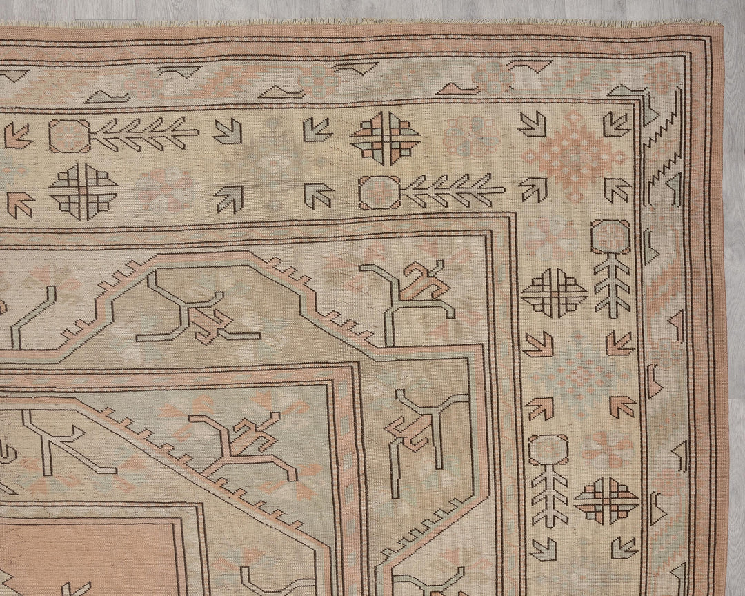Neutral Oushak Rug 10' x 13' 3" | No. VR44542