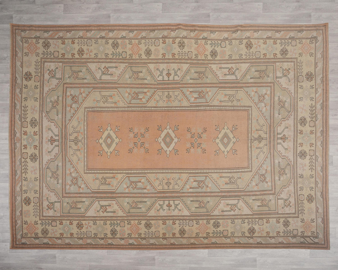 Neutral Oushak Rug 10' x 13' 3" | No. VR44542