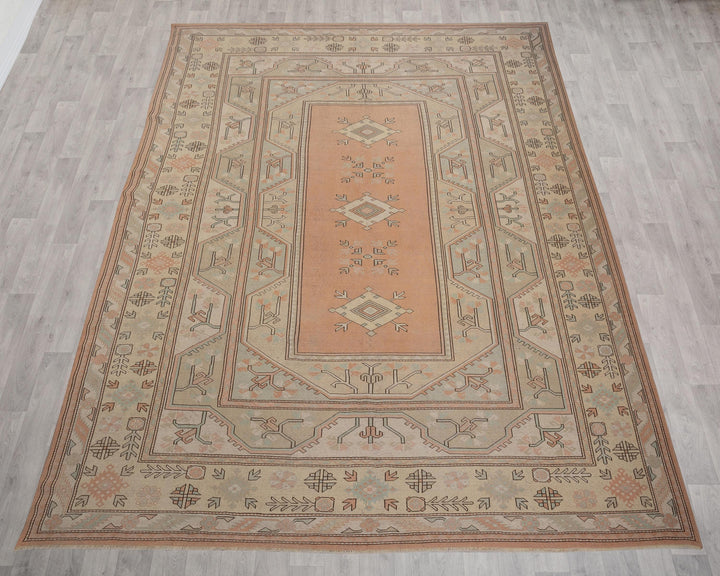 Neutral Oushak Rug 10' x 13' 3" | No. VR44542