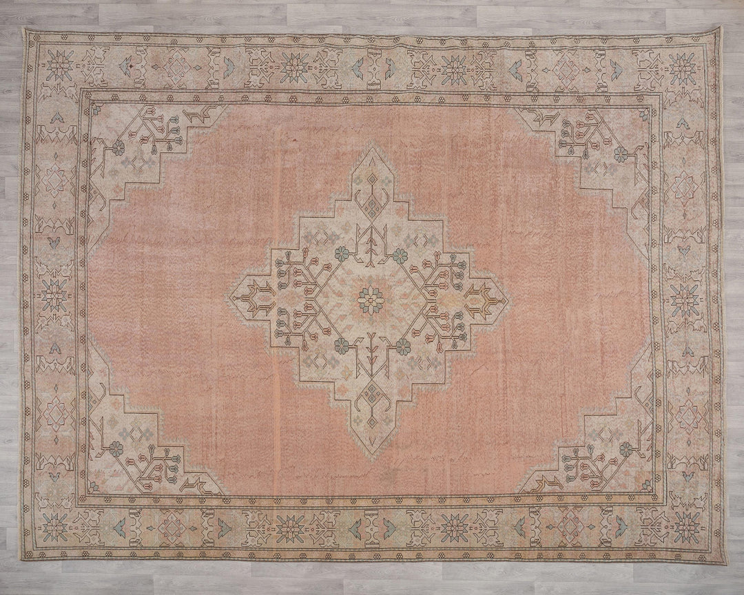 Peach Oushak Rug 9' 9" x 12' | No. VR71904