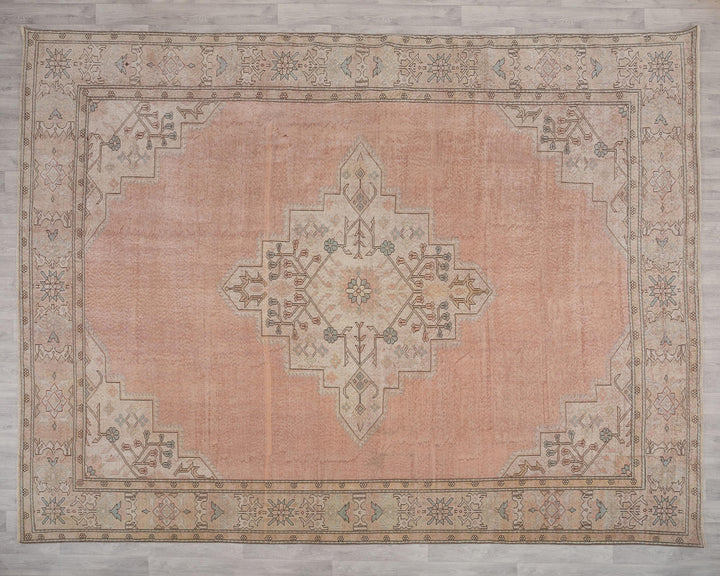 Peach Oushak Rug 9' 9" x 12' | No. VR71904
