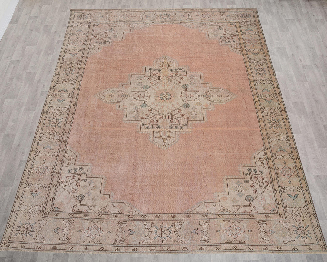 Peach Oushak Rug 9' 9" x 12' | No. VR71904