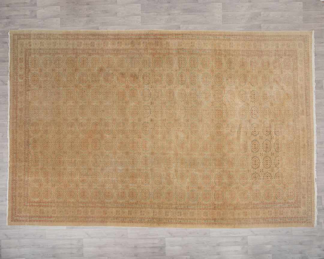 Beige Oushak Rug 8' 4" x 12' 2" | No. VR14986