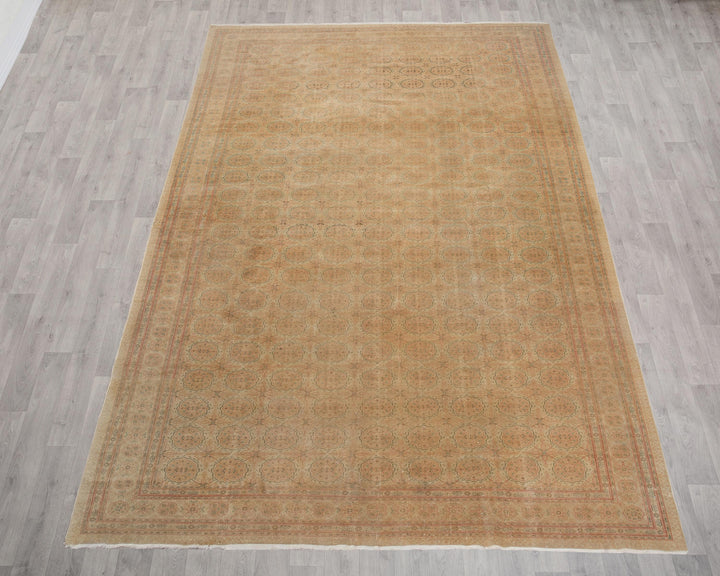 Beige Oushak Rug 8' 4" x 12' 2" | No. VR14986