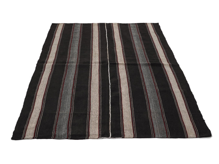 Brown Kilim Rug 5' 4" x 7' 5" | No. VR80302