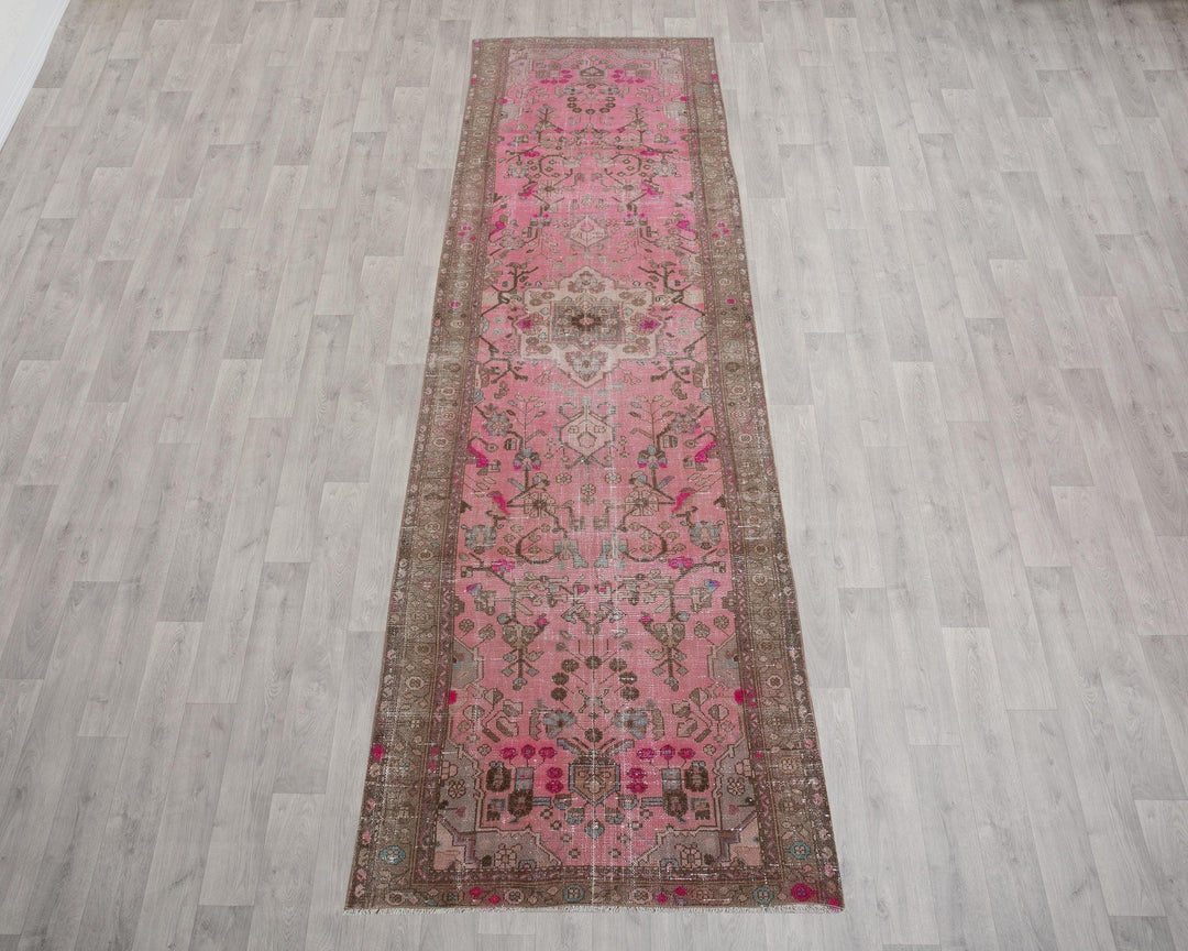 Pink Runner Rug 3' 8" x 13' | No. VR98259