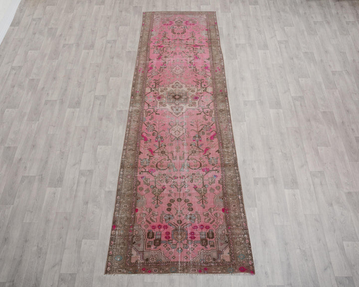 Pink Runner Rug 3' 8" x 13' | No. VR98259