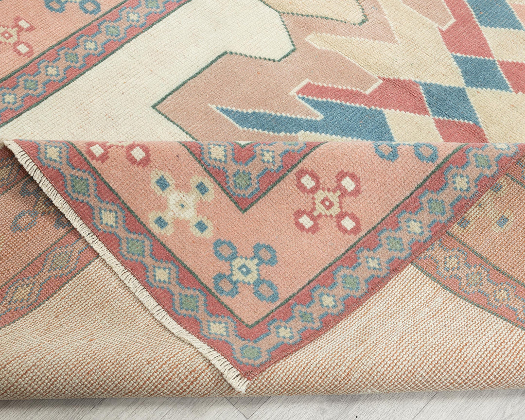 Muted Oushak Rug 4' 2" x 6' 5" | No. VR84189