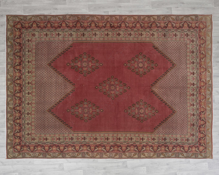 Pink Oushak Rug 7' 10" x 10' 10" | No. VR42434