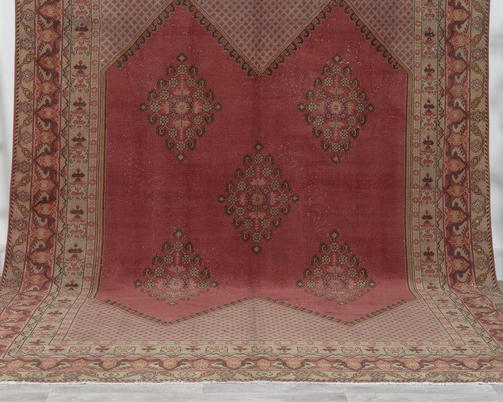 Pink Oushak Rug 7' 10" x 10' 10" | No. VR42434