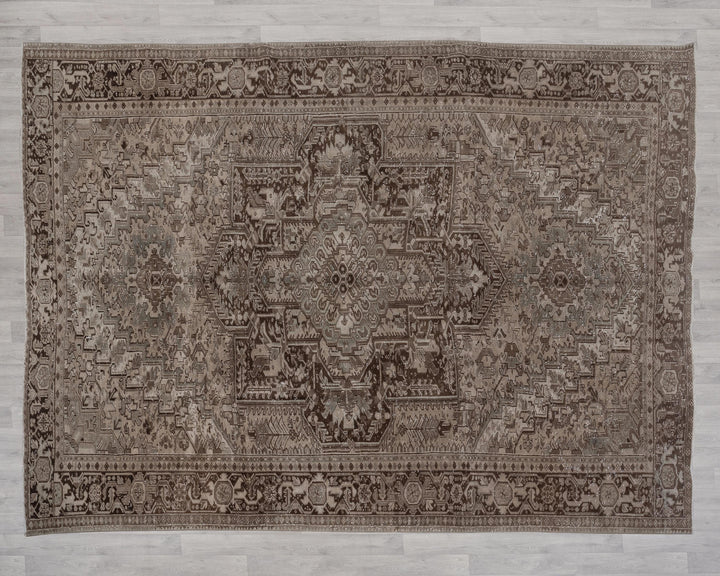 Neutral Oushak Rug 9' 8" x 12' 4" | No. VR56787