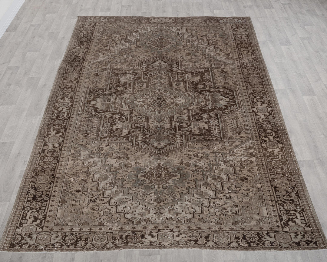 Neutral Oushak Rug 9' 8" x 12' 4" | No. VR56787