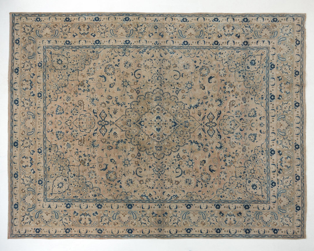 Beige Oushak Rug 9' 8" x 12' 4" | No. VR53614