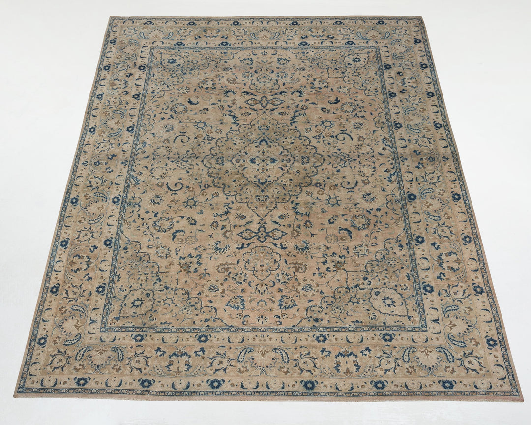 Beige Oushak Rug 9' 8" x 12' 4" | No. VR53614