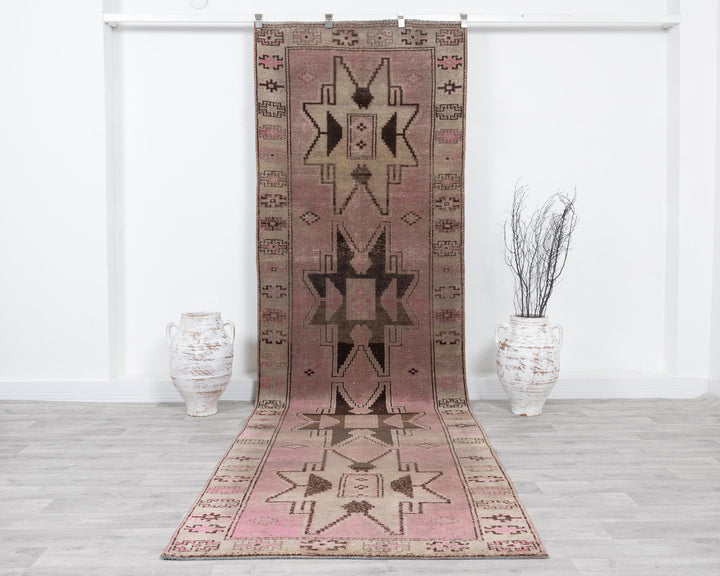 Pink Runner Rug 3' 7" x 11' 4" | No. VR53711