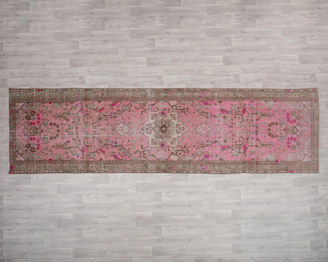 Pink Runner Rug 3' 8" x 13' | No. VR98259